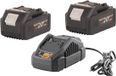 Procraft Starter Pack 20 V 20/2,4A chargeur + 2x 20/4 batterie 4,0 Ah