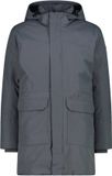 CMP Gevoerde Parka met Ritssluiting en Capuchon - Heren - Maat 50 - Grijs - Polyester - Waterdicht - Herfst/Winter 2025