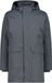 CMP Gevoerde Parka met Ritssluiting en Capuchon - Heren - Maat 50 - Grijs - Polyester - Waterdicht - Herfst/Winter 2025