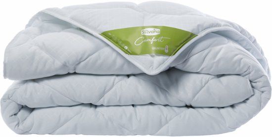 Silvana Comfort Extra Warm Groen Dekbed - Tweepersoons - 200x200 cm - Synthetisch - Wit