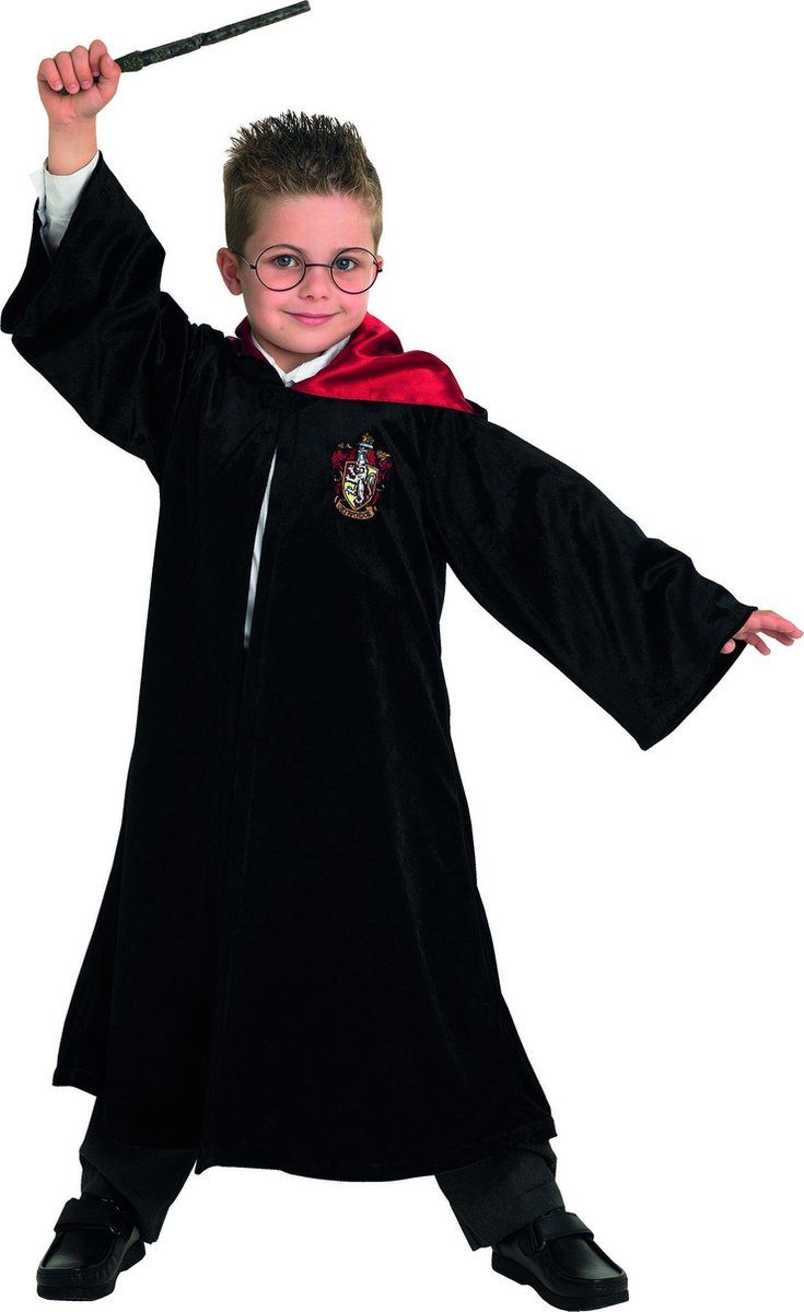 Rubies France Harry Potter Gryffindor Deluxe Badjas Kinderkostuum - Zwart - Polyester - EAN: 0883028686971