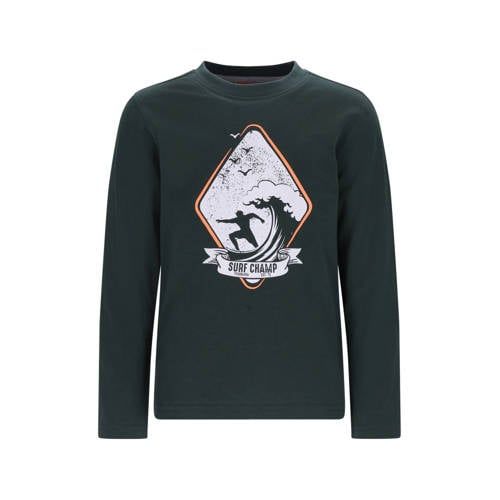 TYGO & vito jersey longsleeve donkergroen
