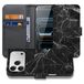B2Ctelecom Apple iPhone 18 Pro Bookcase hoesje Marmer Zwart