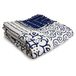 Lush Decor Monique Throw, 50 x 60 cm, Blauw