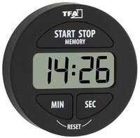 TFA Dostmann 38.2022.01 Timer - Zwart - Digitaal