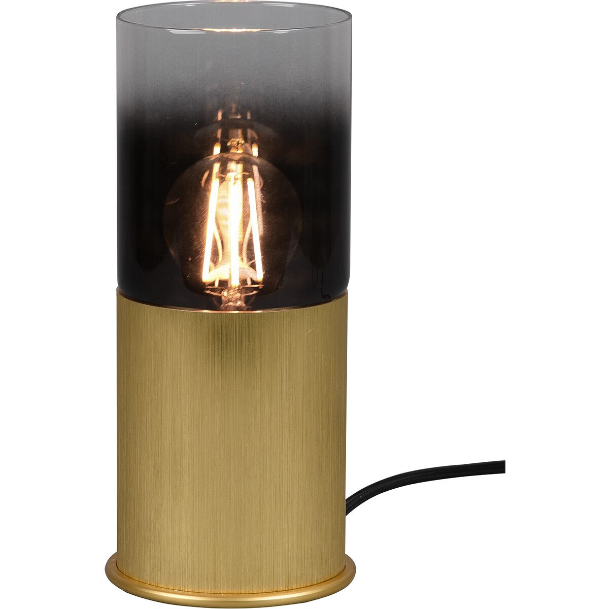 BES LED Trion Roba Tafellamp - E27 - Rond - Mat Goud - Aluminium - 25cm