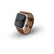JT Berlin Charlie armband voor Apple Watch 49 mm / 45 mm / 44 mm / 42 mm leren armband bruin/zilver