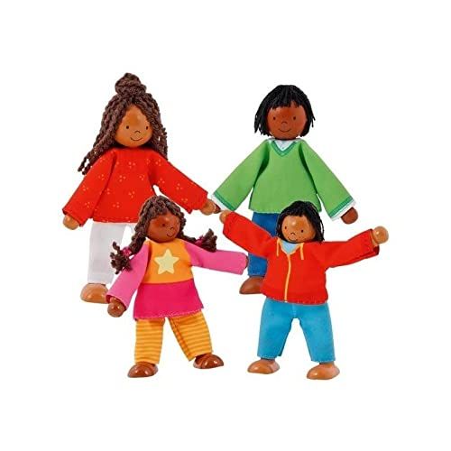 Goki - Flexibele familie, babypoppen, meerkleurig (51495)