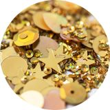 Sizzix Pailletten & parels 663864, goud, 5 stuks, eenheidsmaat