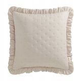 Room99 Decoratieve kussenhoes Molly 45x45 cm met ruche - Beige