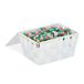 Relaxdays opbergmand met deksel, kunststof, mandje voor badkamer, voor make up, 1,8 l, HxBxD: ca. 10,5 x 19,5 x 14,5 cm, wit