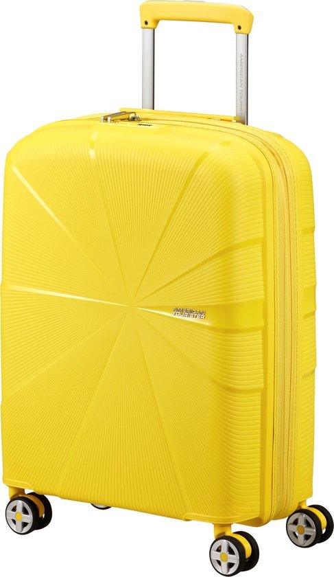 American Tourister trolley Starvibe 55 cm. Expandable geel