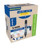 Pilot V-Board Master BeGreen Marqueur pour tableau blanc - Noir - Pointe ronde - 10 pièces + 10 recharges
