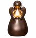 Anna's Collection bougie LED ange - bronze - 14 x 8 cm - avec minuteur