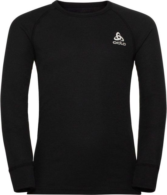 ODLO ACTIVE WARM ECO Longsleeve Crew Neck Kids - Zwart - Maat 116