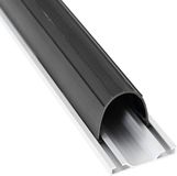 vidaXL Garage Deurseal Zwart 70 x 6 mm 5,5 m PVC