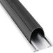 vidaXL Garage Deurseal Zwart 70 x 6 mm 5,5 m PVC