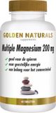 Golden Naturals Multiple Magnesium 200mg Tabletten - 60VC - 8718164647604