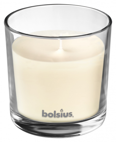 Bolsius geurkaars True Scents Vanilla 9,7 cm glas/wax wit