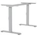 BMB Table Base M-MORE.2 Steel Manuel Réglable en Hauteur 650-830mm Blanc Aluminium RAL 9006