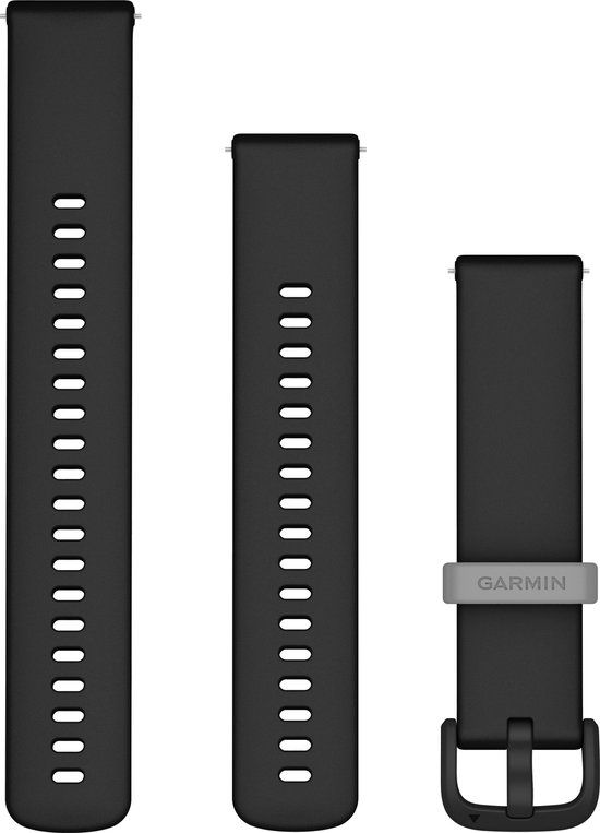 Garmin Quick Release Band - 20mm - Black - Silicone - Vivoactive 5 Compatible