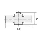 Riegler Afsluitklep "blauwe serie", steekaansluiting, G 1/2 a., voor slot-buiten-Ø 10 mm, werkdruk max. 15 bar, kunststof/messing vern.