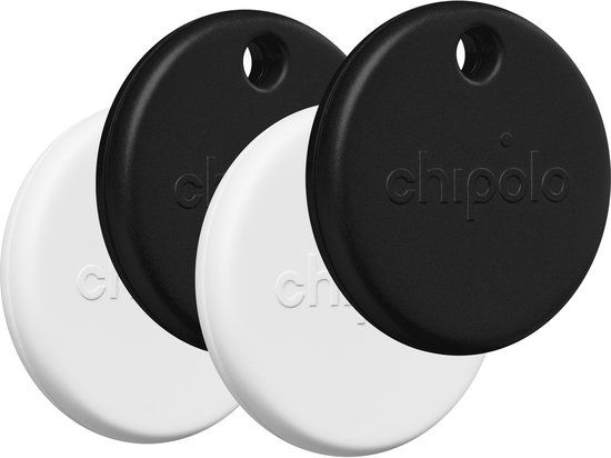 Chipolo Pop - Bluetooth Tracker - 4 Pack - Zwart & Wit