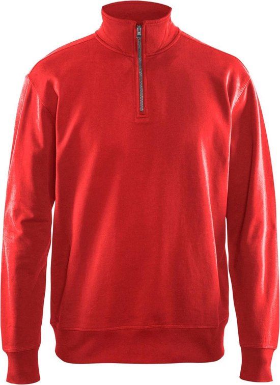 Blåkläder Sweatshirt met halve rits 3369-1158 - Rood - XL