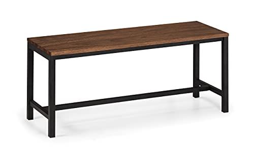 Julian Bowen Tribeca Bench - Walnut - 110 x 36cm