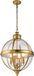 Feiss LED Kroonluchter | 4X E14 Max 60W | Dimbaar | Burnished Brass