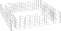 vidaXL Gabion plantenbak verhoogd 100x100x20 cm gegalvaniseerd staal