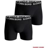 Björn Borg Jongens Boxershorts Katoen 2 stuks Zwart - Maat 170