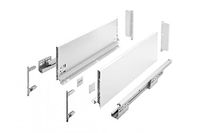 GTV Ladesysteem AXIS PRO - ladenset met volledig uittrekbare en soft-close - lengte 350 mm - hoogte 168 mm - kleur wit