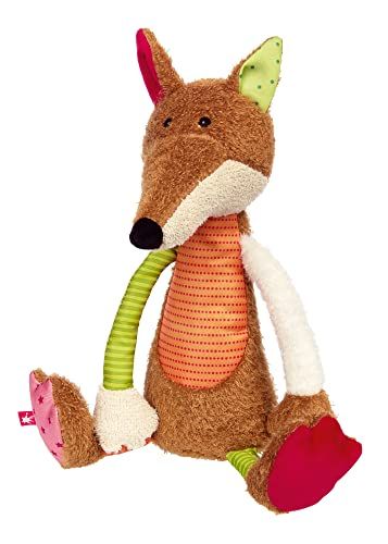 Sigikid Patchwork Sweety knuffeldier - vos/oranje-groen - 42841