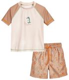 Playshoes - Zwemset - UV Werend - 2-delig - Wilde Dieren - Taupe - Crème - 98/104