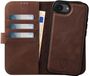 Rosso Elite iPhone 17e / 16e Hoesje met MagSafe Book Case Echt Leer Bruin