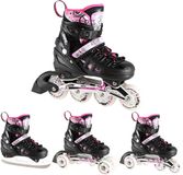 Nils Extreme NH10905 - 4-in-1 Rolschaatsen - Hockeysteem - LED Wielen - Verstelbaar
