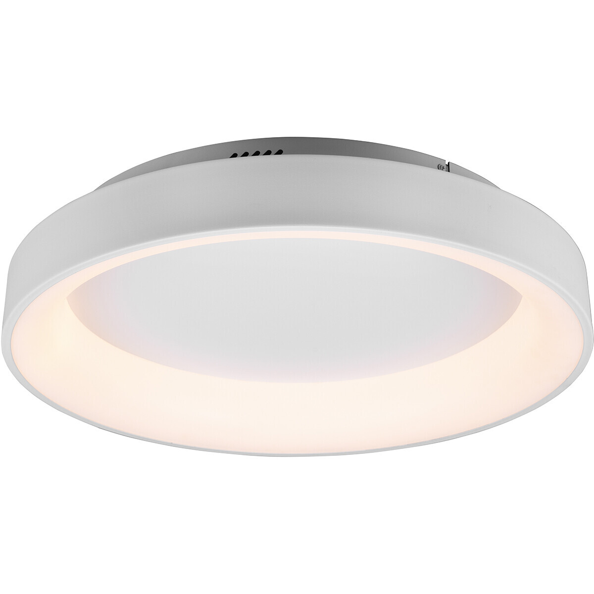 BES LED LED Plafondlamp - Plafondverlichting - Trion Gurano - 48W - Aanpasbare Kleur - Rond - Mat Wit - Aluminium