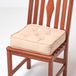 Unyqoos Zhenbao Industrial Zitkussen, beige, stoelkussen 40x40 cm met banden, zitverhoging 10 cm, matraskussen met katoenen overtrek