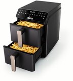 Princess Heteluchtfriteuse - 182278 - 3000W Stack Airfryer 11,2liter - PFAS-Vrij - 2 lades (Sync) - 11 Bakprogramma's - Zwart