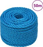 vidaXL Werktouw 10 mm 50 m polypropeen blauw
