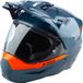 Klim X1 Alpha Carbon Blauw Oranje Casque intégral d'aventure - Taille M