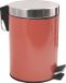 MSV Pedaalemmer - Metaal - Terracotta - 3 liter - 17 x 25 cm