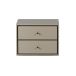Mavis Table de chevet Volt suspendue Beige-acier inoxydable