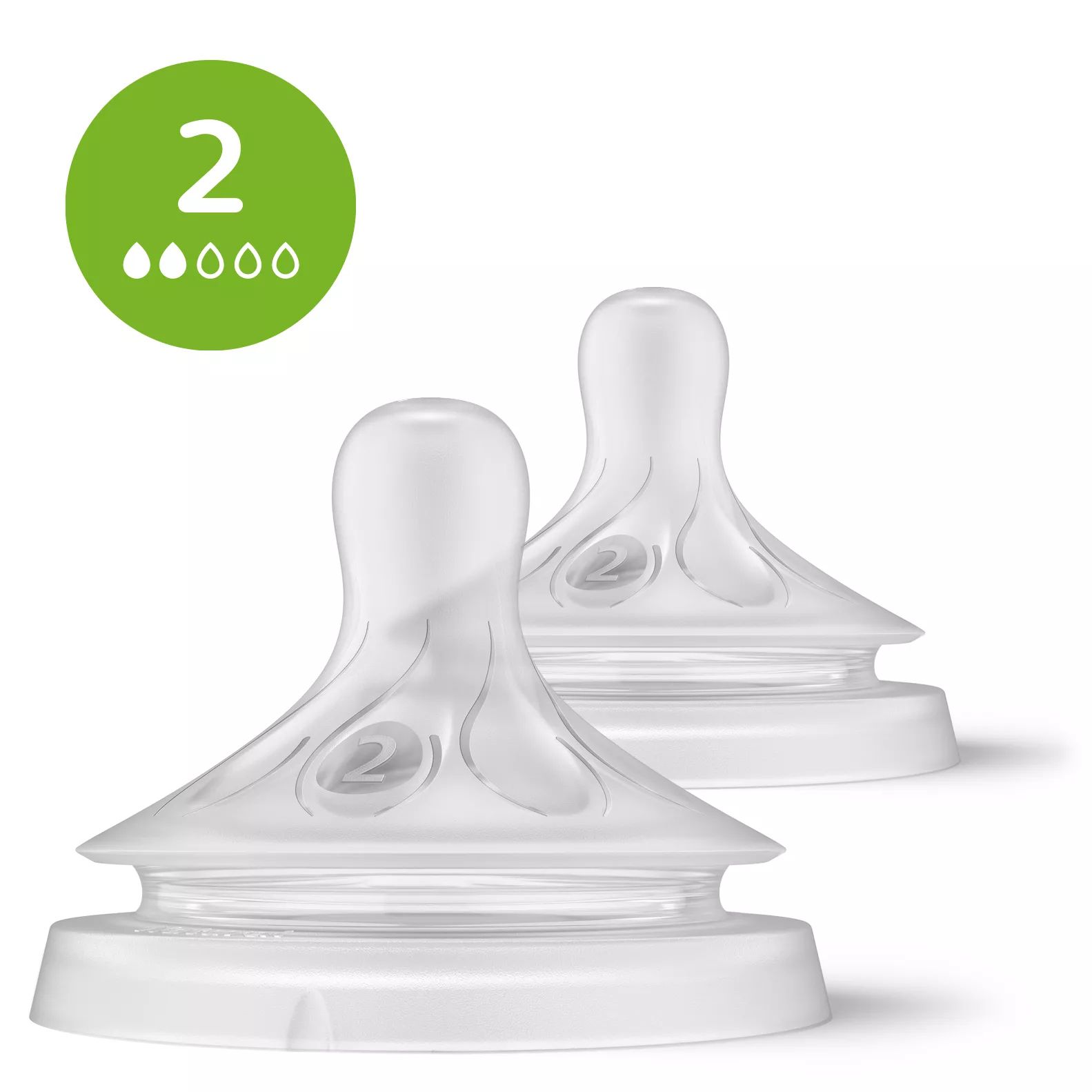Philips Avent Natural Response Speen - Snelheid 2 - 2 stuks