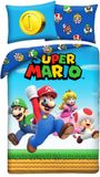 Halantex Super Mario Dekbedovertrek Team - 140 x 200 + 70 x 90 cm - Polyester