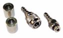 Metalsub tuyau de gonflage BCD Raccord Argent