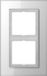 JUNG LS-plus afdekraam 2-voudig glas alpin wit