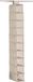 Zeller kast organizer - hangend - 10 vakken - 15 x 30 x 129 cm - beige