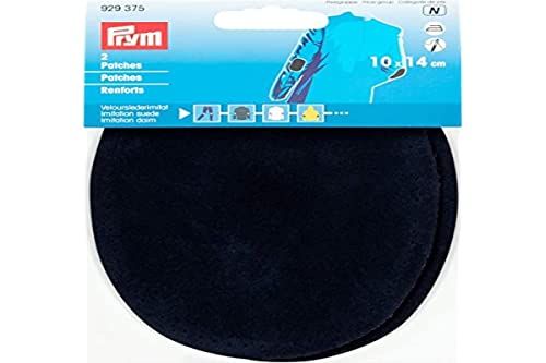 Prym Patches Suède - Marineblauw - 14 x 10 cm - 2 stuks